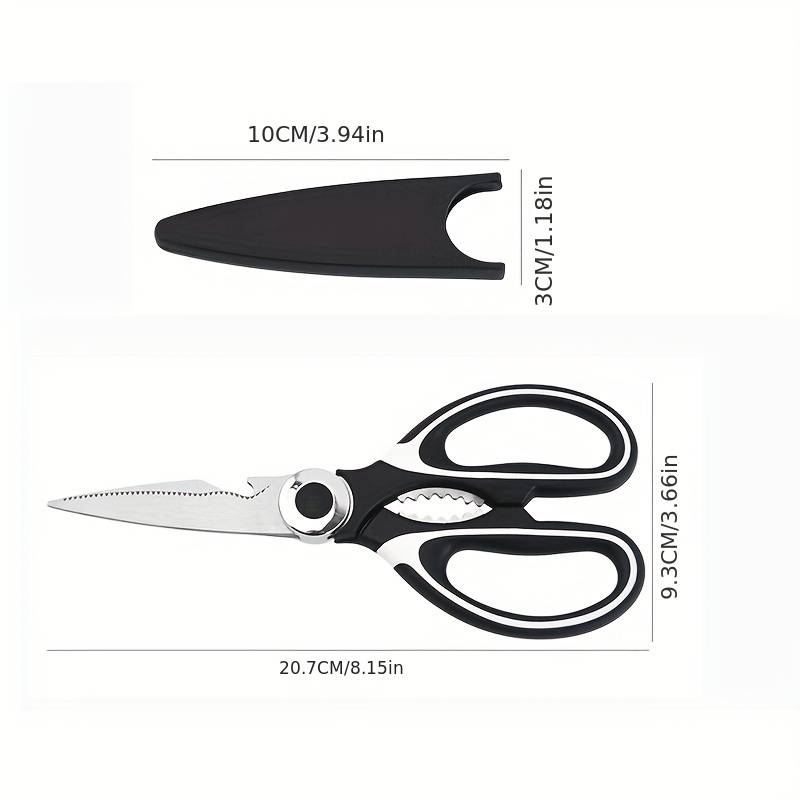 2 Pack Kitchen Scissors Heavy Duty Stainless Steel Scissors Multipurpose  Sharp Scissors ,Cutting Meat, Herbs,Food, Fish,Sharp Blades And Comfortable  G
